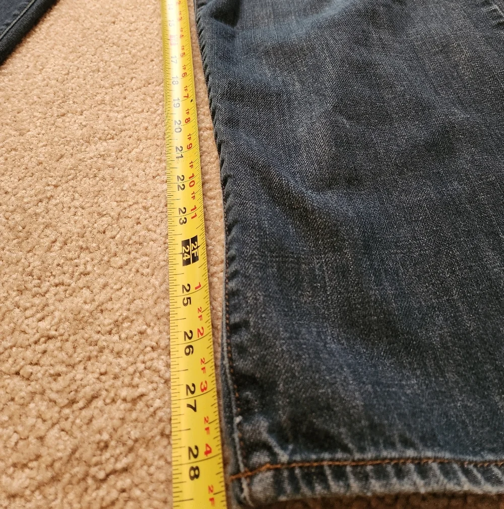 Lucky Brand 181 Relaxed Straight Mid-rise Men's Blue Jeans - Size 38x32 - Picture 7 of 11